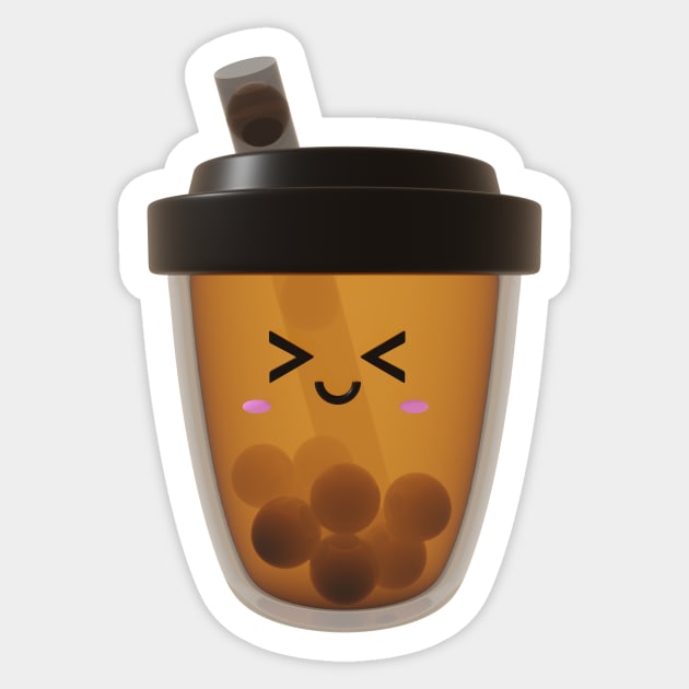 Bubble tea for the tea lovers! Sticker by Pakanese_Art